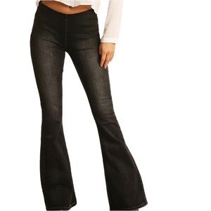 Rock & Roll Black Flare Jeans